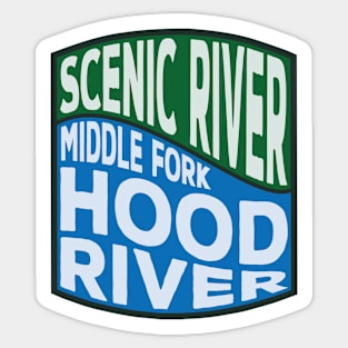 Middle Fork Hood River Scenic River Wave Sticker